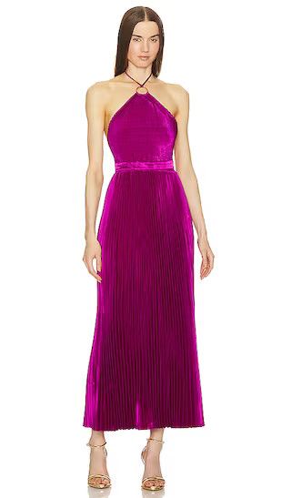 Cheri Full Length Gown in Magenta Wedding Guest Dress Fall Weddings #LTKeedding | Revolve Clothing (Global)
