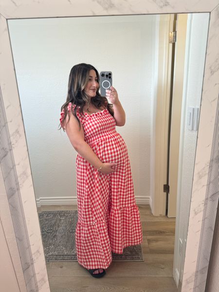 Cute plaid red dress for summer! Wear to a 4th of July bbq, pool party, and summertime events! Wearing a size small!

Fourth of july outfit, july 4th Long weekend, summer outfit, travel outfit, maternity fashion, date night, summer dress 

#LTKSeasonal #LTKFindsUnder50 #LTKBump