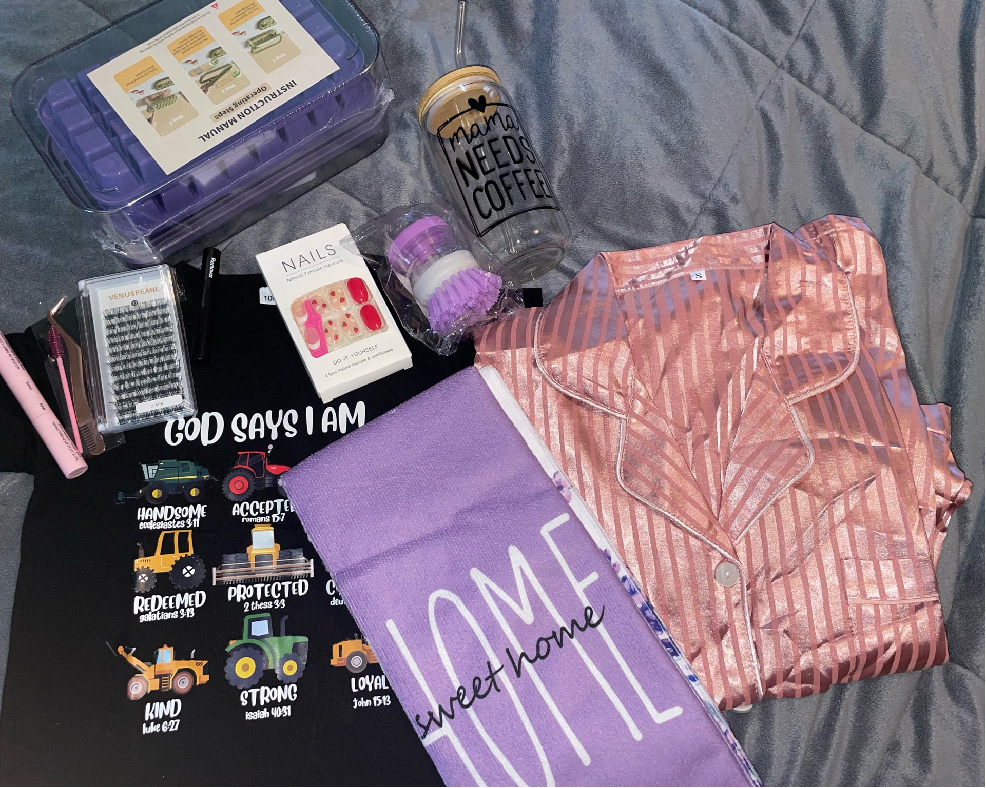 Temu order. Glass cups,pj set, lashes,home decor and nails 

#LTKhome #LTKfindsunder50 #LTKbeauty