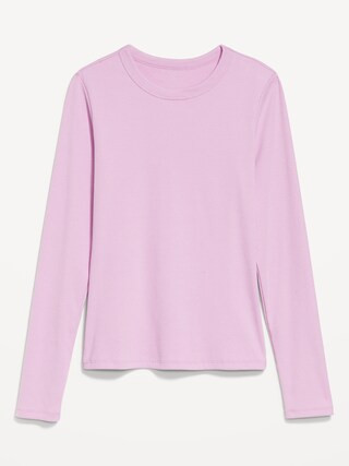 Snug Long-Sleeve Crew-Neck T-Shirt | Old Navy (US)