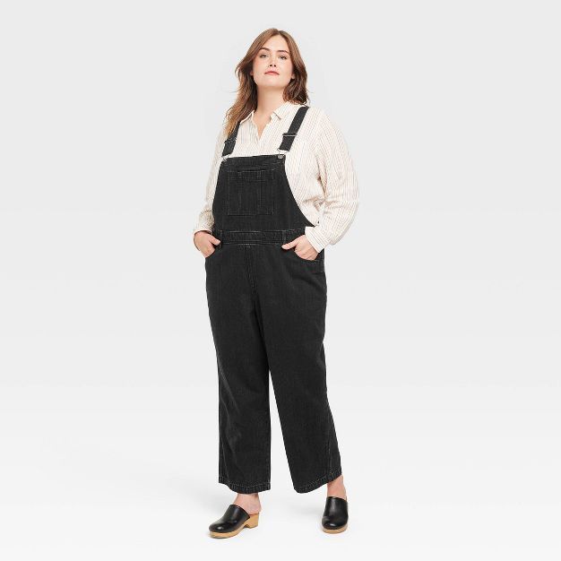 Women's Denim Overalls - Universal Thread™ Black | Target