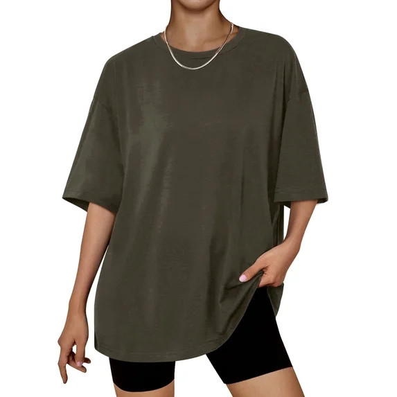 SUNBS Plus Size Tops for Women Workout T Shirts Short Sleeve Spring Tee Summer Clothes,Sizes S-3X... | Walmart (US)