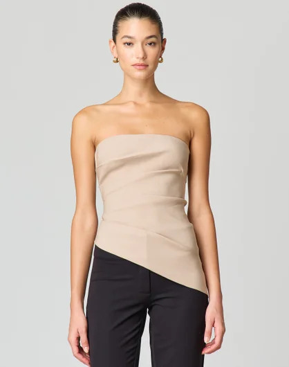 Strapless Asymmetric Longline Top | Glassons (Australia)