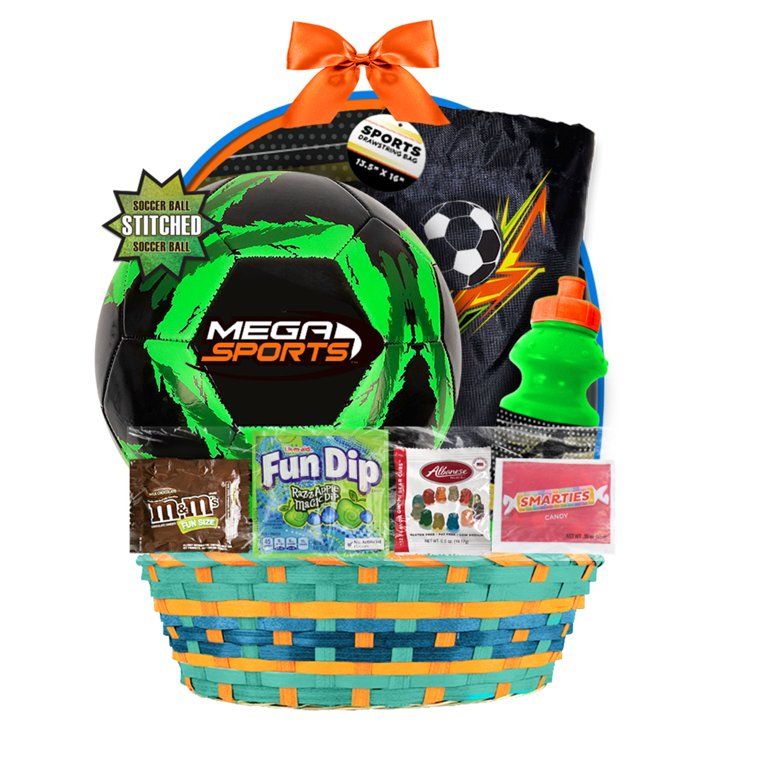 Megatoys Soccer Ball and Bag with Candy Easter Basket Gift Set | Walmart (US)