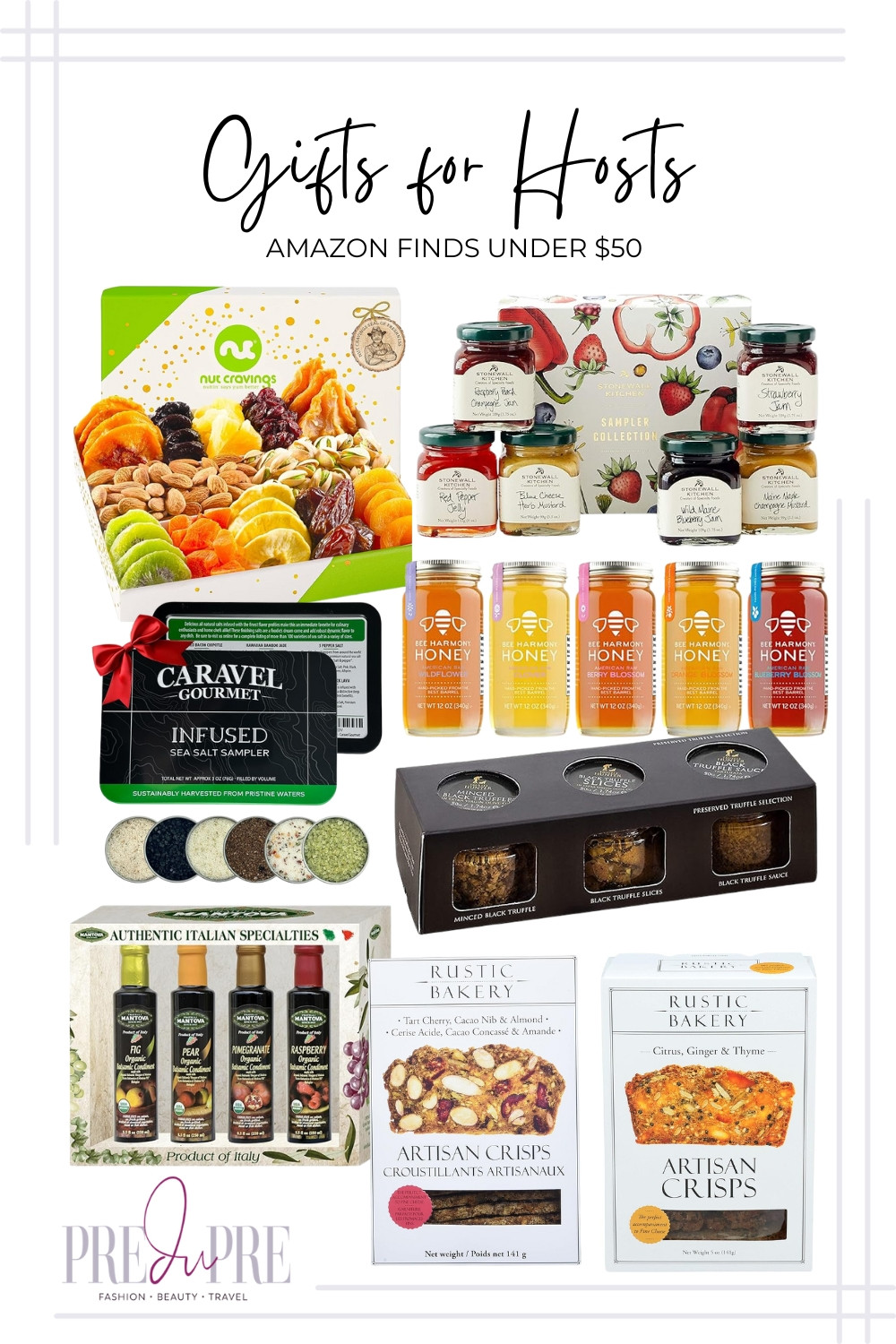 For the host who appreciates gourmet treats, this collection of artisanal snacks and gourmet food gifts is the perfect inspired choice! All Amazon finds under $50, these sets feature beautiful selections like dried fruit and nut boxes, sampler sets of gourmet honey and jams, infused sea salts, and decadent Italian specialty oils. These are thoughtful, consumables that stock their pantry and delight their guests. Shop these delicious and affordable food gifts now!

#hostgifts #gourmetgifts #foodie #artisansnacks #amazongifts #under50 #hostessgiftideas #gourmetfood #preduprehome #holidayfood 

 #LTKSeasonal #LTKPetite #LTKFindsUnder50
