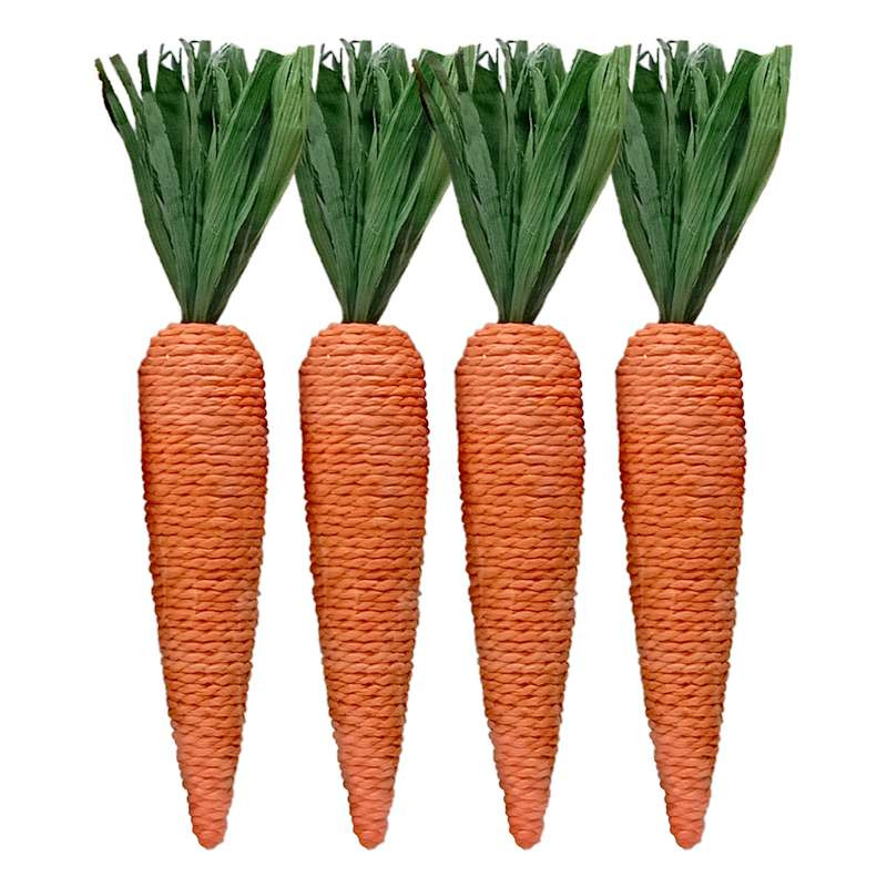 Homespun Easter 4-Count Orange Carrots in Bag, 10" | At Home