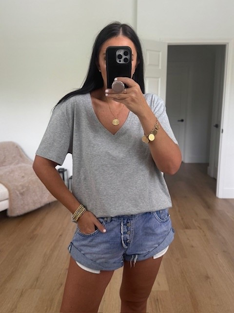 Core Cotton V-Neck T-Shirt
