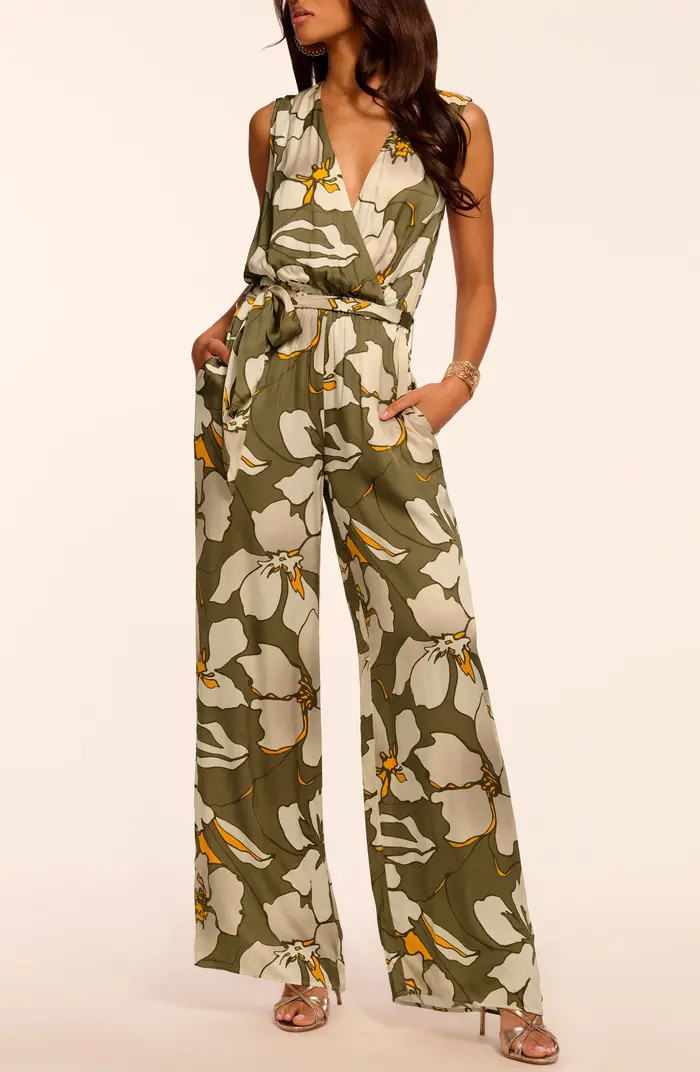 Hollie Floral Sleeveless Jumpsuit | Nordstrom