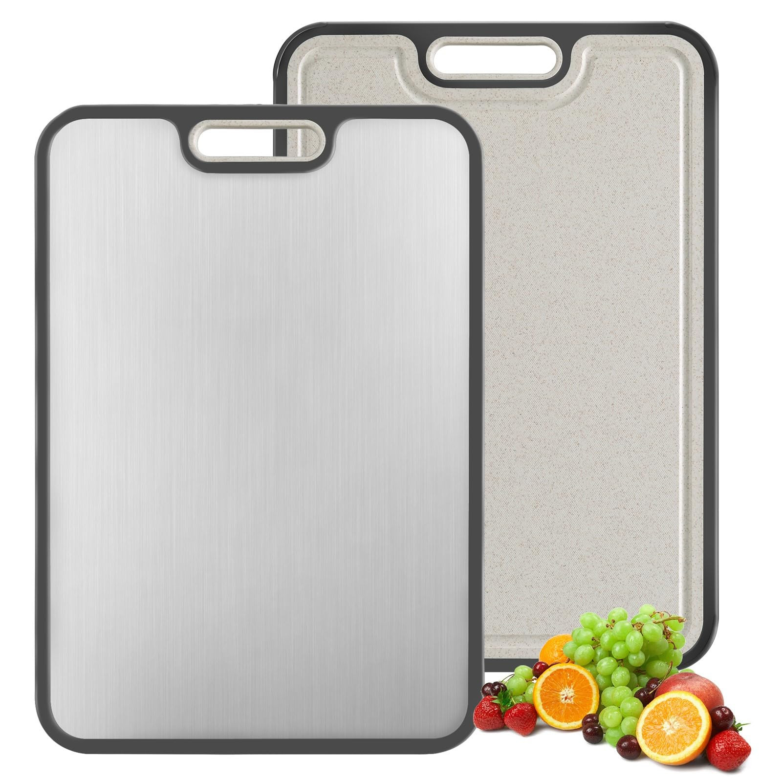 Cutting Board, 304 Stainless Steel Cutting Board, Cutting Boards for Kitchen, Double Sided Food G... | Amazon (CA)