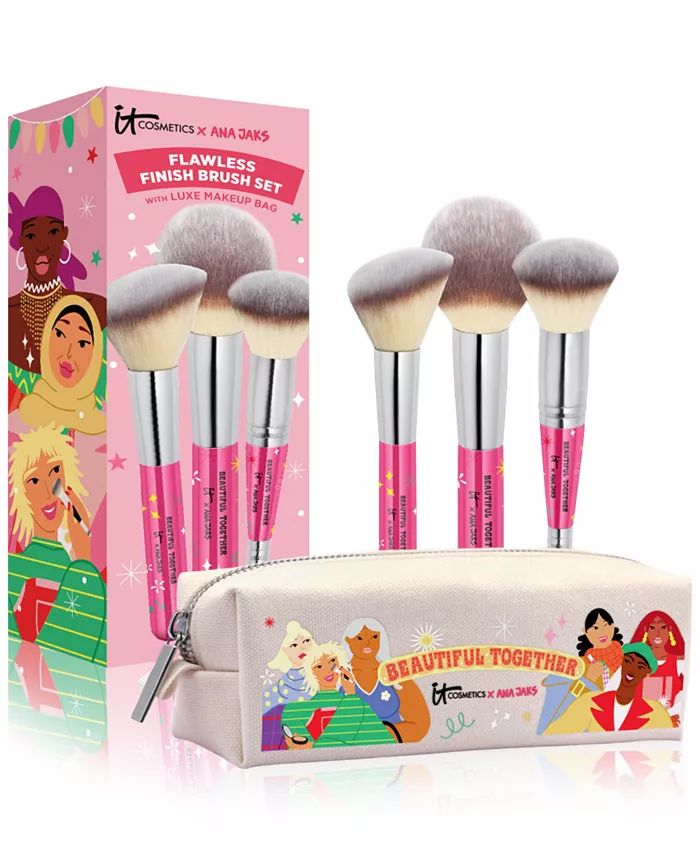 IT Cosmetics 4-Pc. Beautiful Together Flawless Finish Makeup Brush Set & Reviews - Makeup - Beaut... | Macys (US)