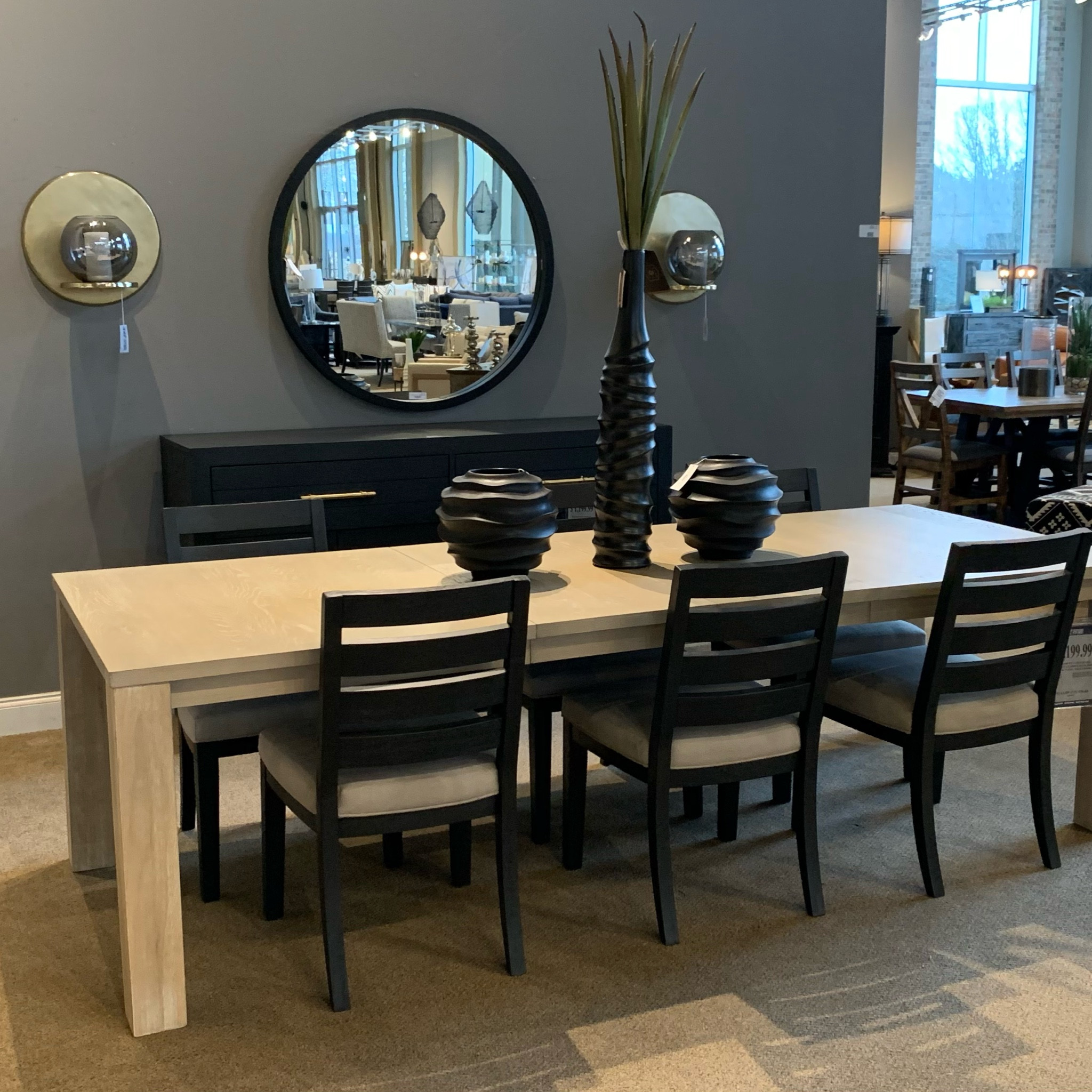 Perfect way to decorate your dining room! A lovely mirror centered with a credenza and 2 beautiful sconces!

#LTKstyletip #LTKhome