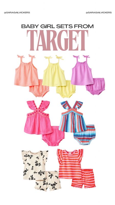 Baby girl sets from target! These are all so cute and perfect for summer 

#LTKfindsunder100 #LTKfindsunder50 #LTKbaby