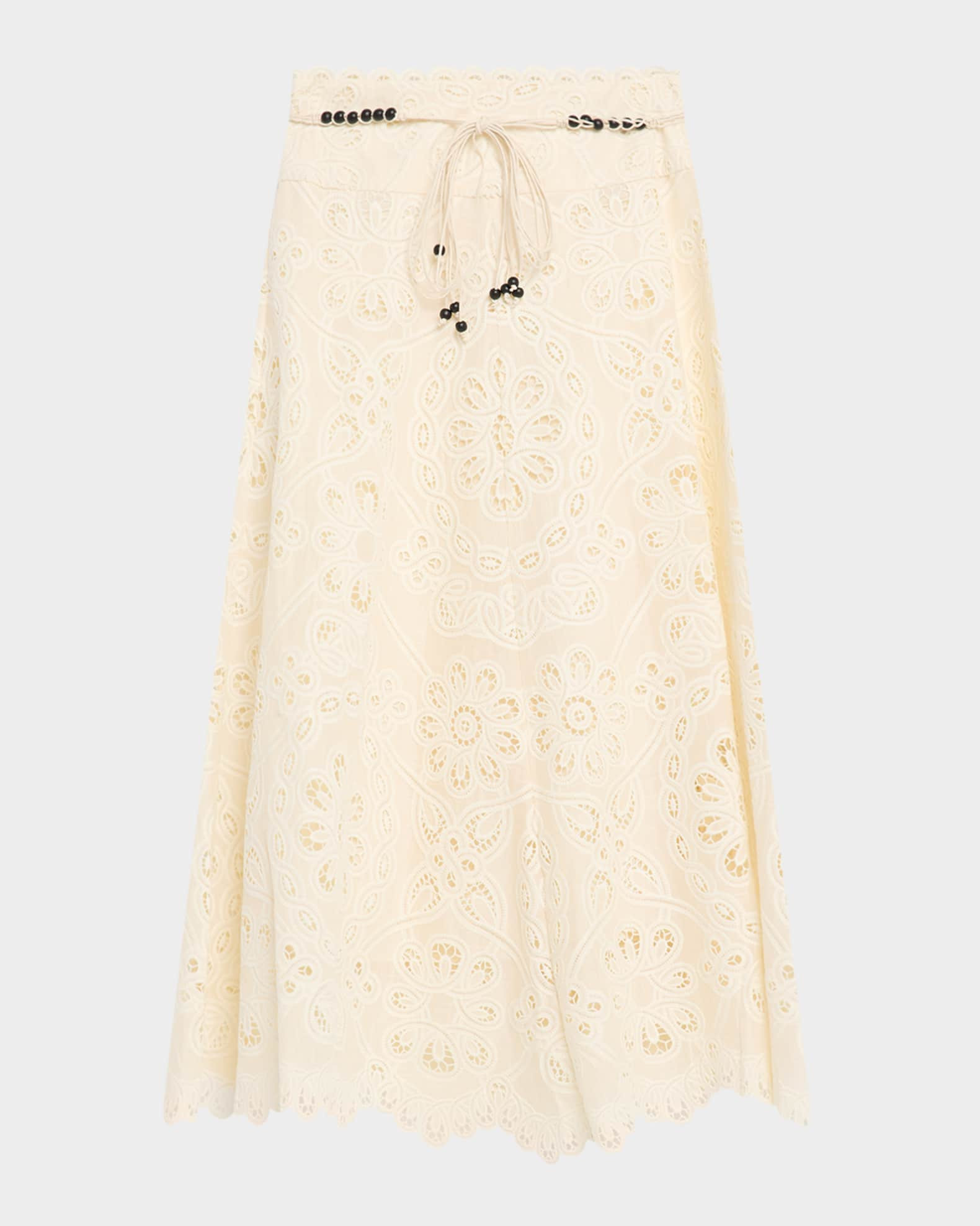 Rhiannon Embroidered Belted Skirt | Neiman Marcus