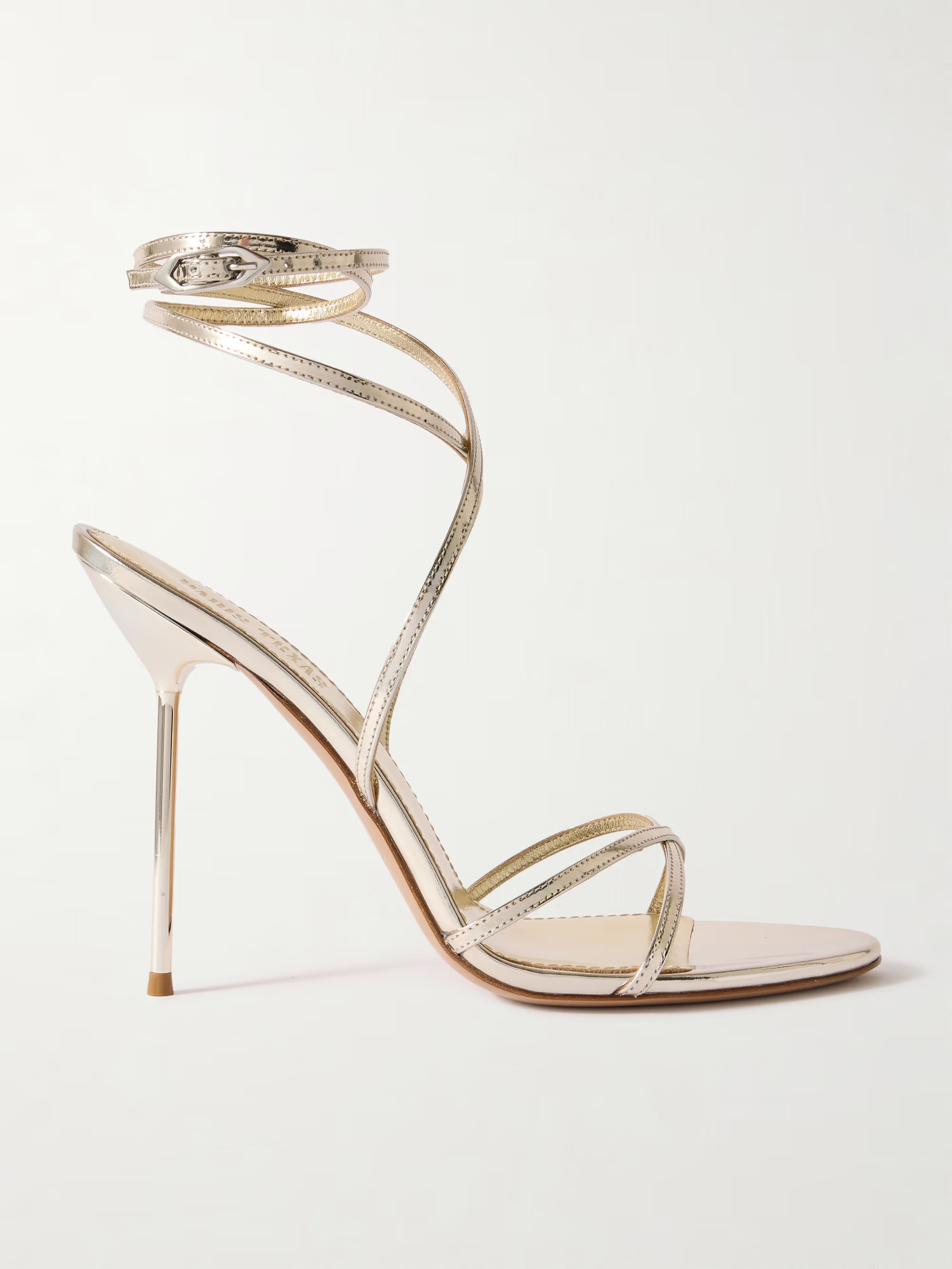 Liz metallic-leather sandals | NET-A-PORTER (UK & EU)