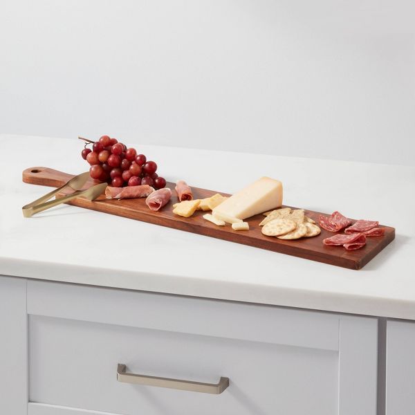 28" x 6" Large Wooden Cheese Board - Threshold™ | Target