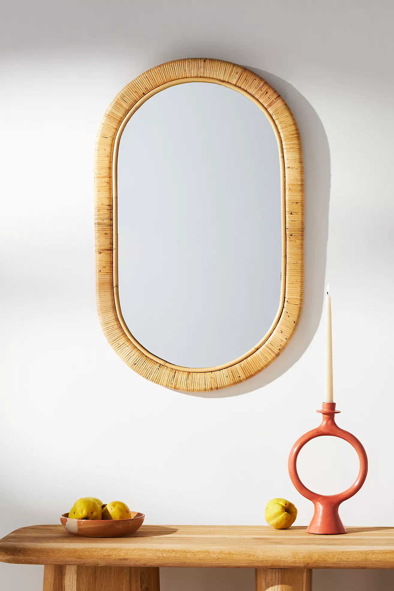 Rattan Lozenge Mirror | Anthropologie (US)