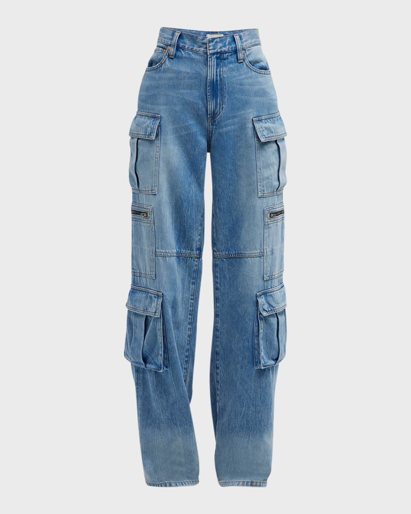 Cay Baggy Denim Cargo Pants | Neiman Marcus