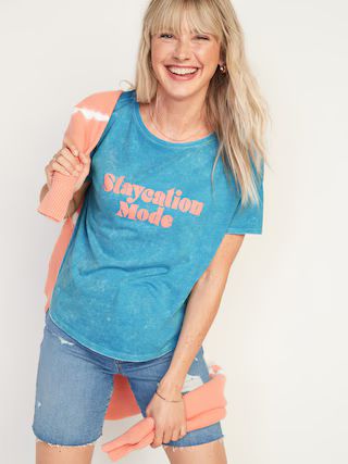 Loose Graphic Easy Short-Sleeve Tee for Women | Old Navy (US)