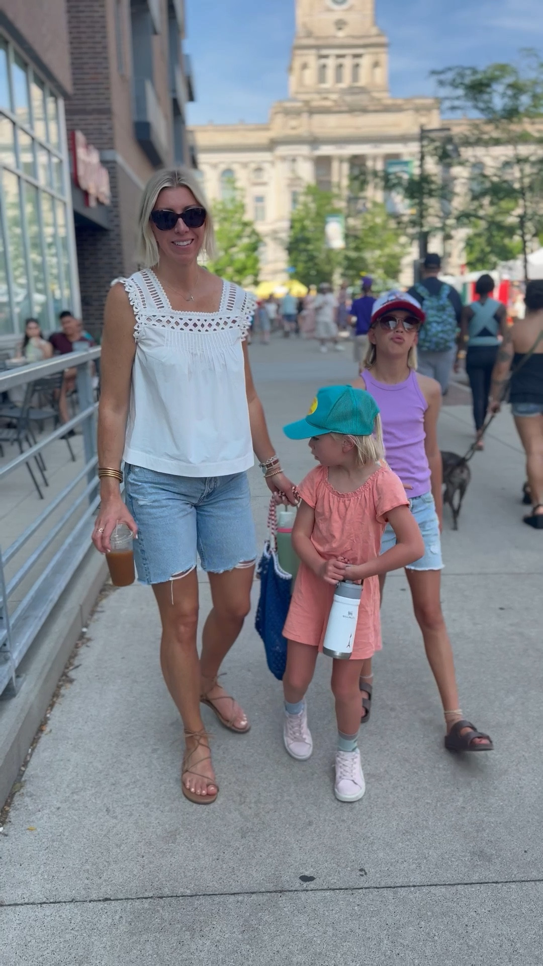 Easy and pull together way to style long denim shorts this summer

#LTKOver40 #LTKFindsUnder100 #LTKSummerEdit