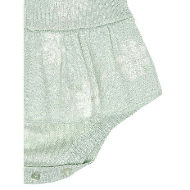 Modern Moments by Gerber Baby Girl Jacquard Knit Romper, Sizes 0/3M-24M | Walmart (US)