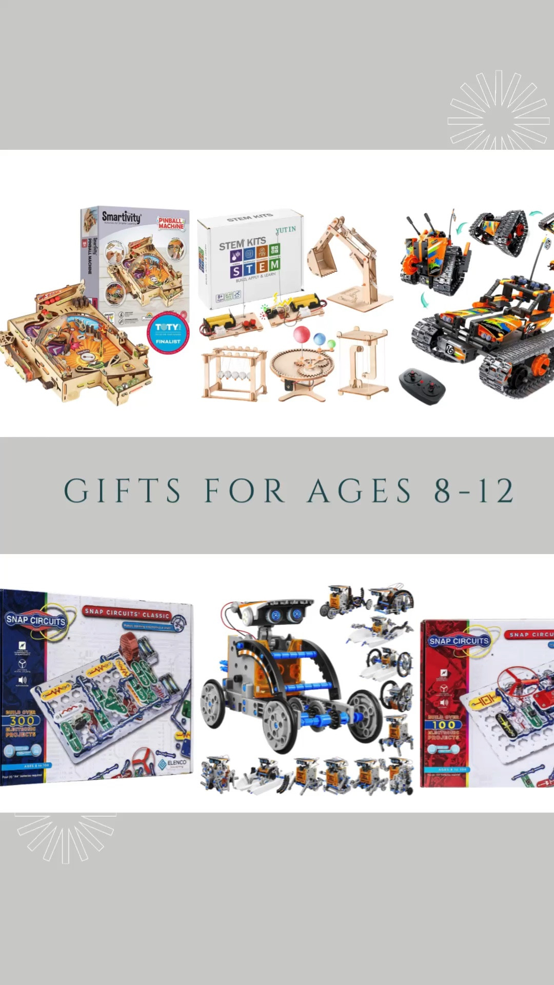 Perfect stem gift ideas for ages 8-12, boys or girls! 

Gifts for boys, gifts for age 8, gifts for age 9, gifts for age 10, gifts for age 11, gifts for age 12, stem gifts, gift ideas, educational gifts

#LTKfamily #LTKGiftGuide #LTKkids