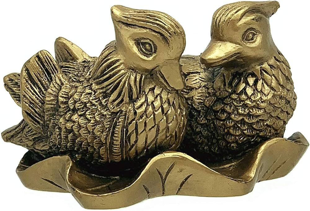Betterdecor Feng Shui Chinese Mandarin Yuan Yang Love Birds Statue Figurine Home Decor Gift for R... | Amazon (US)
