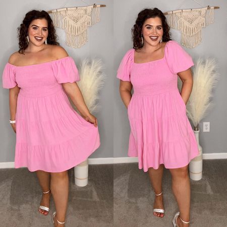 Midsize pink dress on Amazon under $50 💘
Smocked light pink puff sleeve mini dress
Size: XL, fits with room!
#midsizeoutfits #valentines #galentines #datenight #springoutfit #vacationoutfit #minidress #puffsleeve #heels #pinkdress #springstyle #springoutfits 

#LTKSeasonal #LTKcurves #LTKstyletip