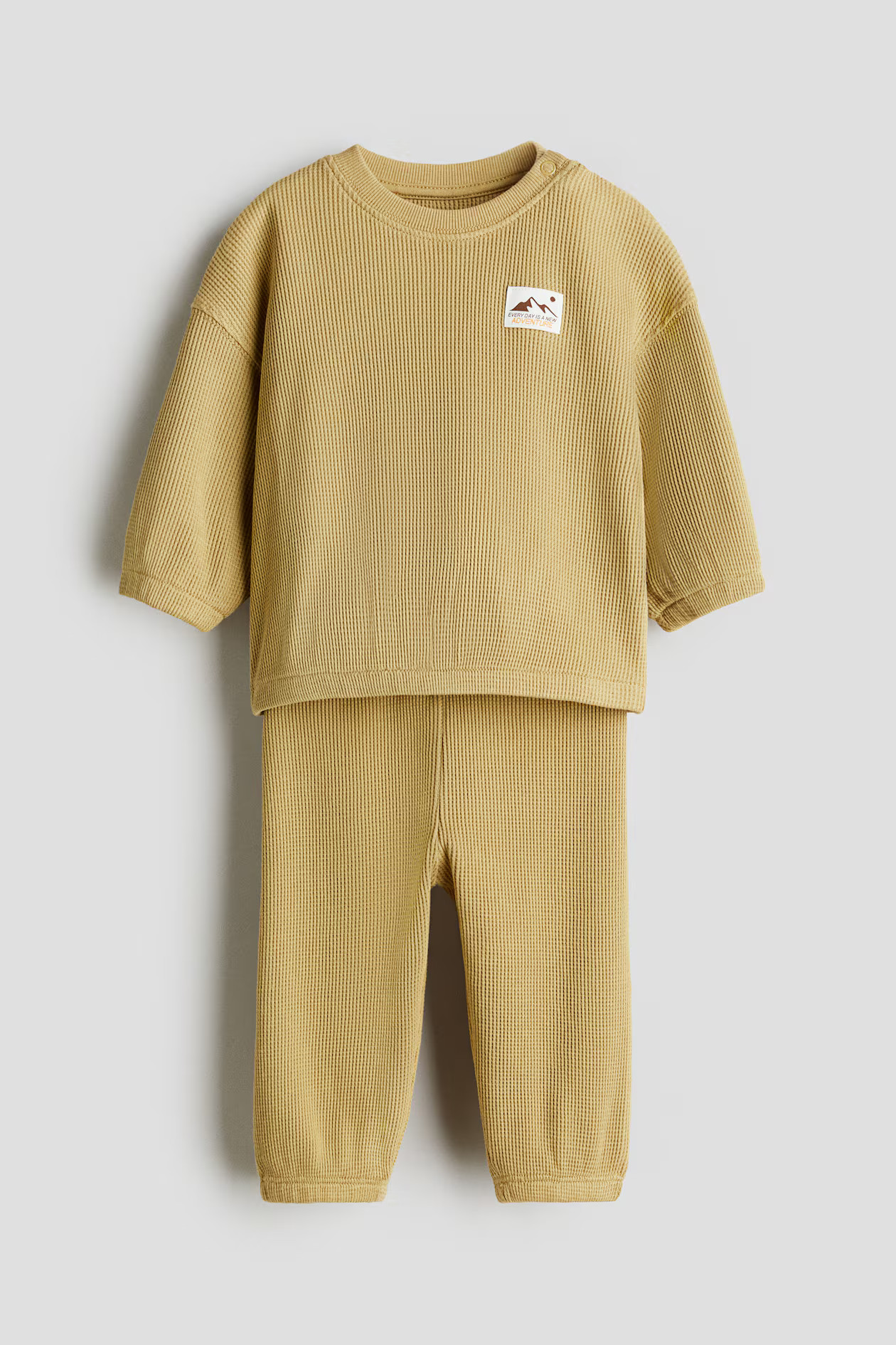 2-Piece Waffled Cotton Set | H&M (US + CA)