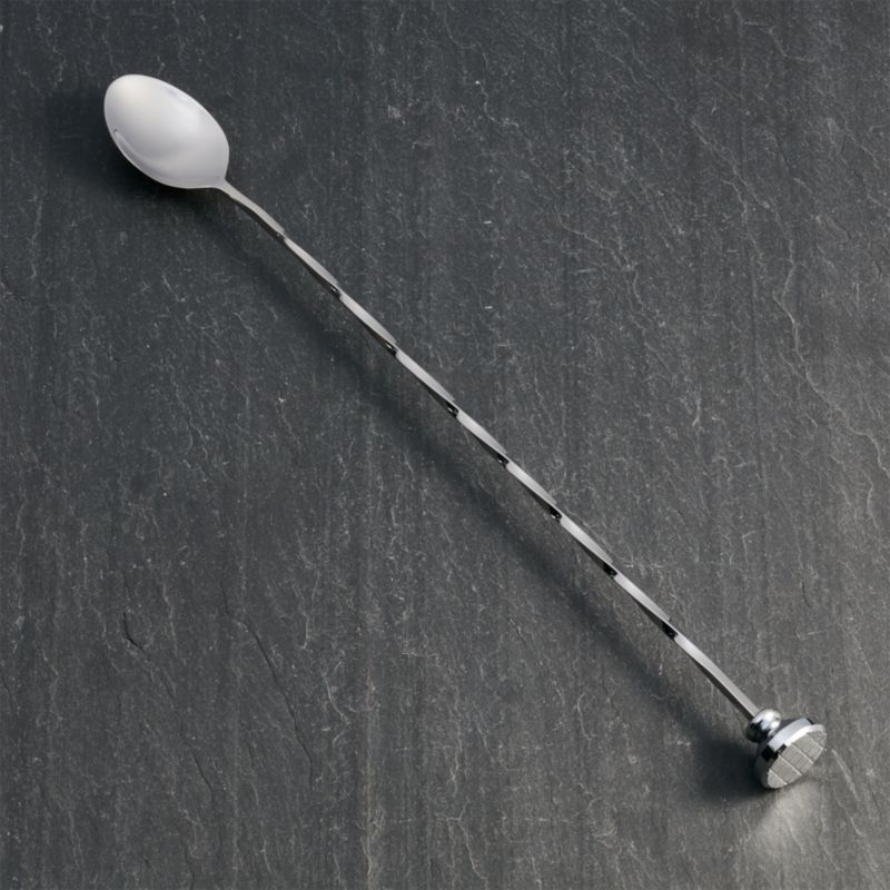 Bar Spoon with Muddler + Reviews | Crate and Barrel | Crate & Barrel