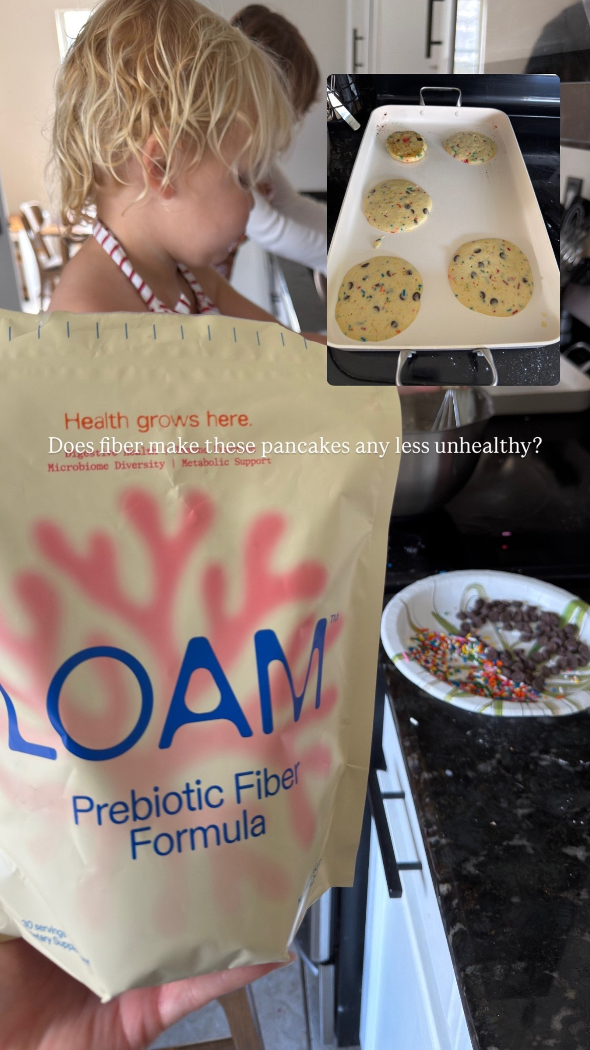 Mom hack— add fiber to your kids food. I love loam but there’s other good brands you can use too. Also in love with this griddle, it’s PFAS free and looks like caraway for a fraction of the price 

#LTKdayinmylife #LTKmorningroutine #LTKmomlife