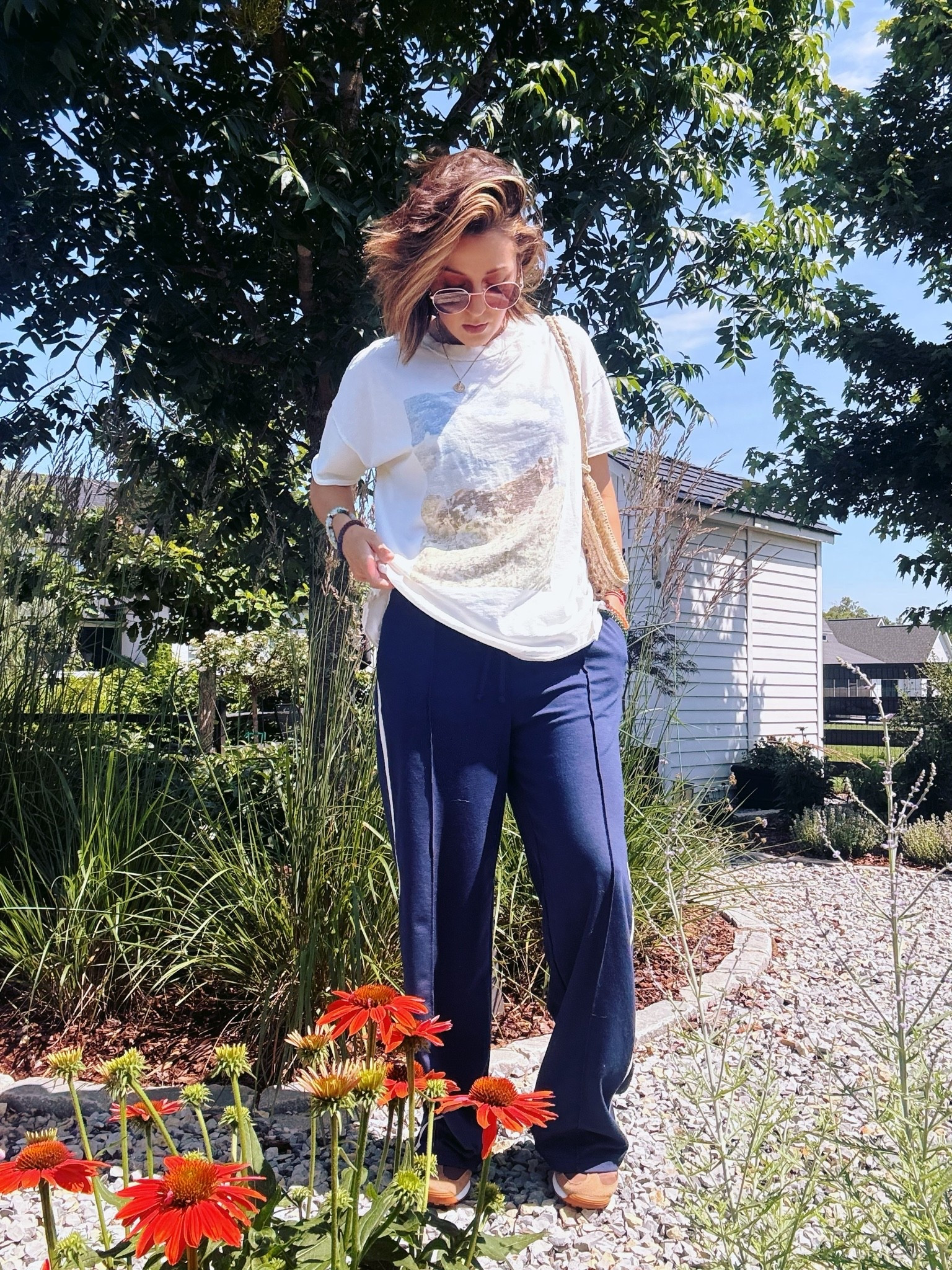 Wearing a small in tshirt and pants; shoes size 9

#LTKmomlife #LTKootd #LTKMidsize