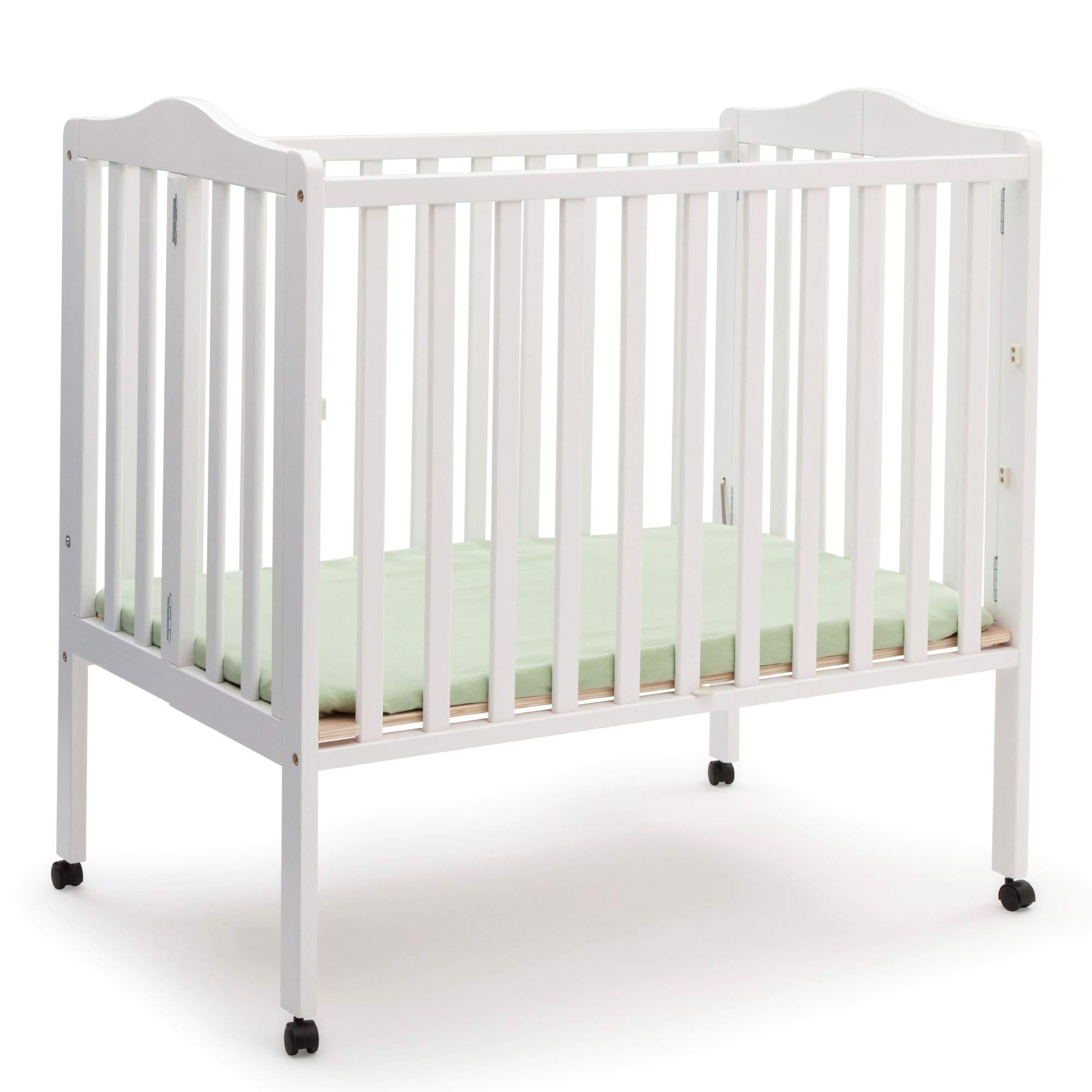 Delta Children Folding Portable Mini Baby Crib with 1.5-inch Mattress - Greenguard Gold Certified... | Amazon (US)
