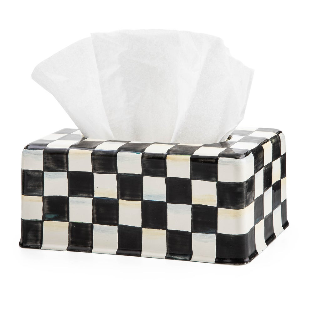 Courtly Check Standard Tissue Box Cover | MacKenzie-Childs
