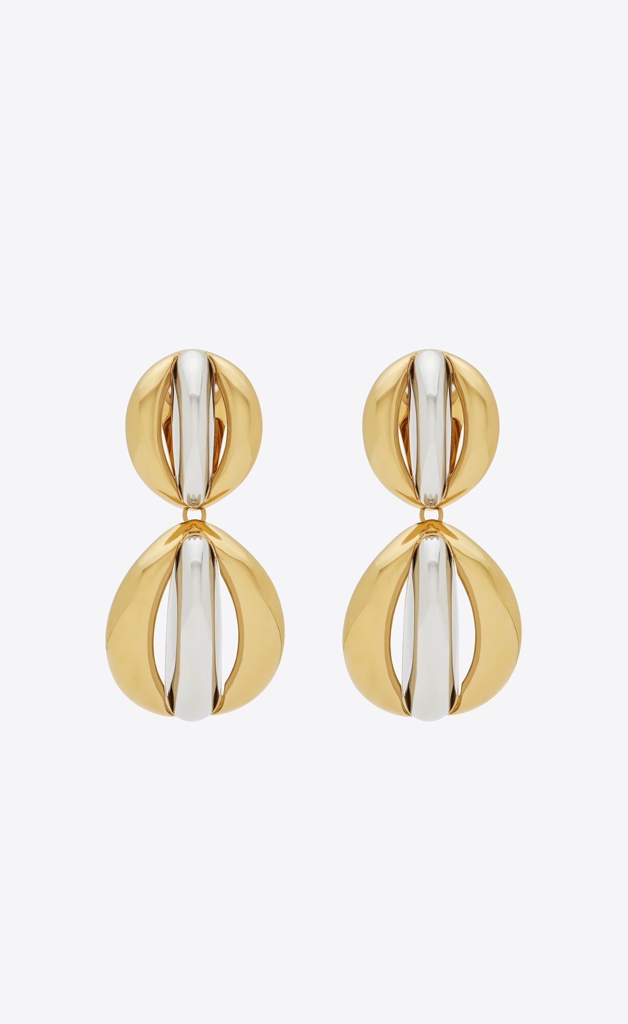 mandarin earrings in metal | Saint Laurent Inc. (Global)