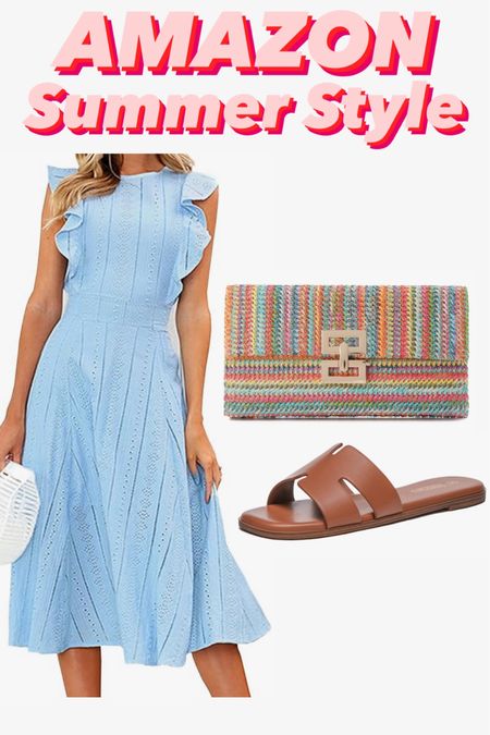 Here’s a pretty light blue dress for the summer. It’s so lovely! #amazon 

#LTKStyleTip
