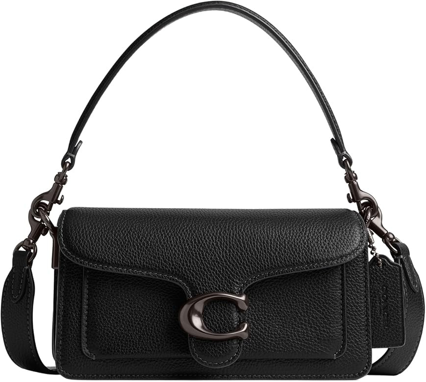 COACH Polished Pebble Leather Tabby Shoulder Bag 20 | Amazon (US)