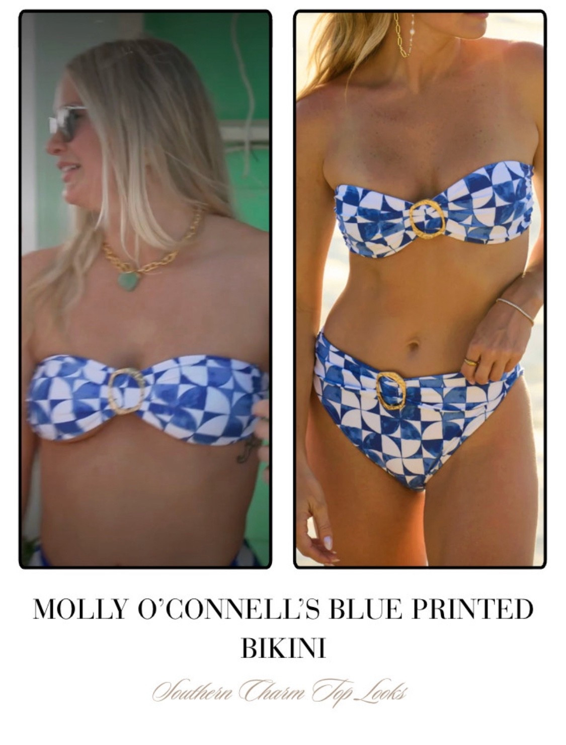 Molly O’Connell’s Blue Printed Bikinii