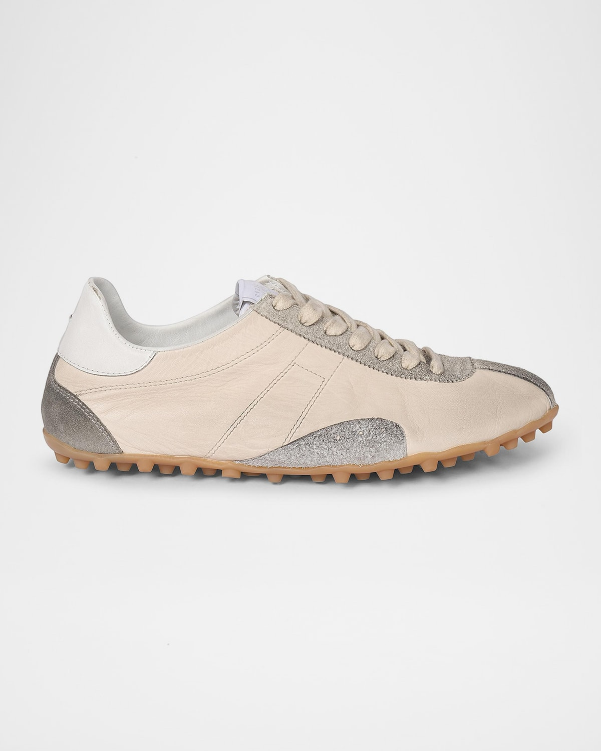 Sprinters Mixed Leather Low-Top Sneakers | Neiman Marcus