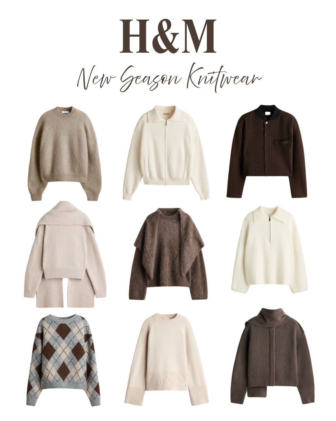 H&M KNITWEAR - New cosy knitwear for autumn. My fave picks from staple shapes, to fun argyle knits and on trend scarf jumpers.
Shop 15% off everything for a limited time 🤎

#knitwear #autumn #fall

#LTKautumn #LTKeurope #LTKuk