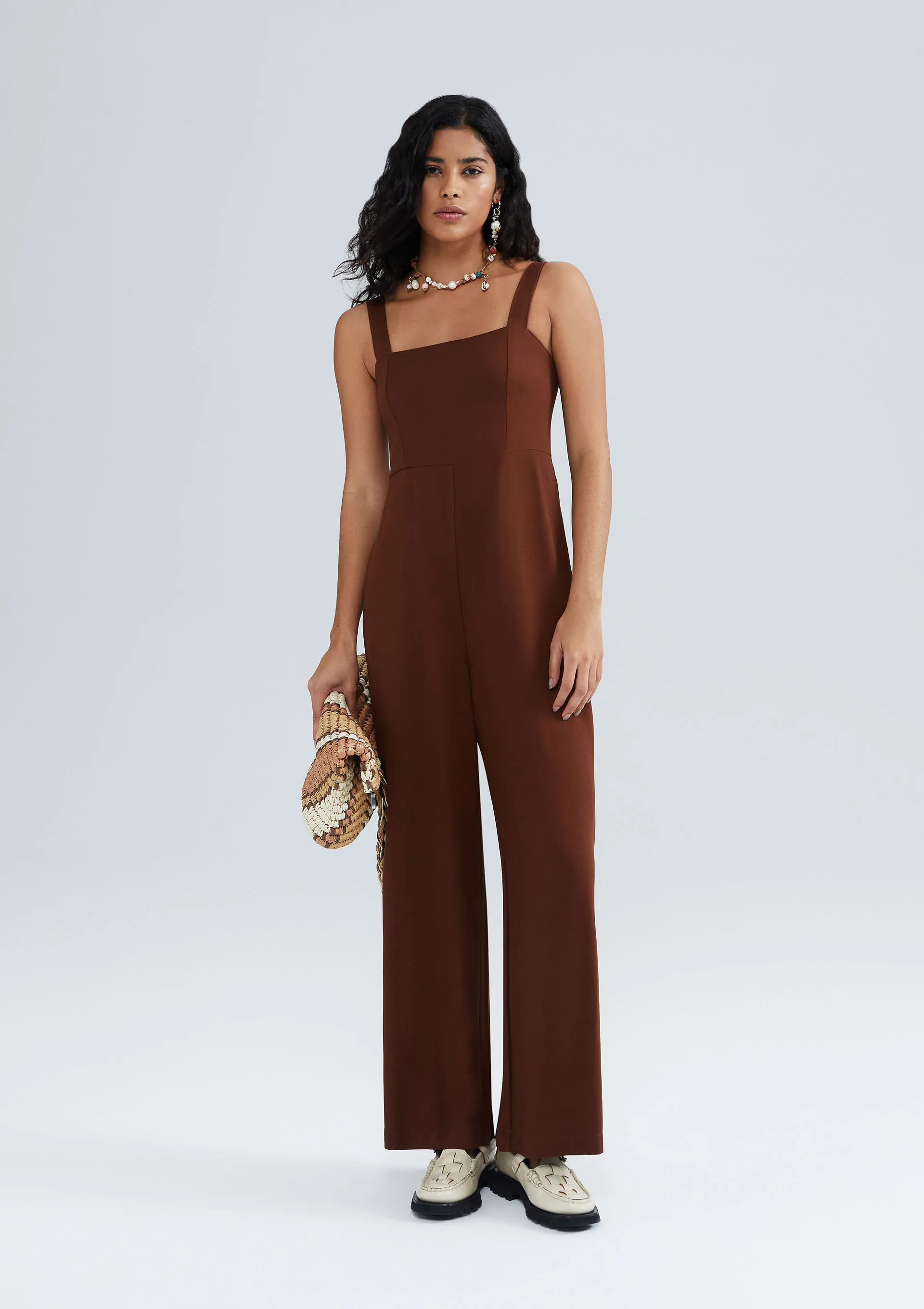Macacão Longo Feminino Alças Médias - Hering Store | Hering (BR)