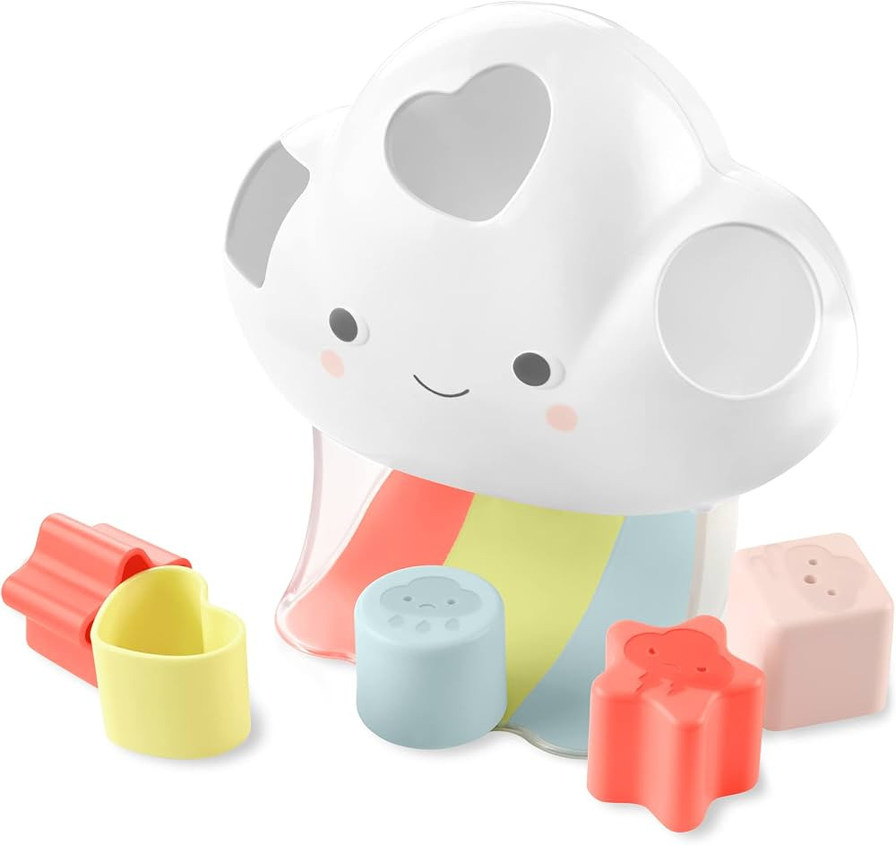 Skip Hop Shape Sorting Toy with Shapes and Feelings, Shape Sorting Baby Toy, Silver Lining Cloud | Amazon (US)