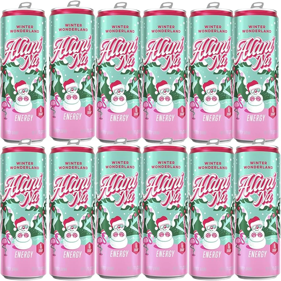 Alani Winter Wonderland Sugar Free, Low Calorie Energy Drinks - 12 fl oz Can, 12 Pack | Amazon (US)