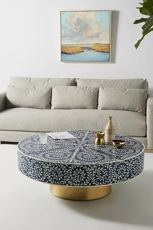 Scroll Vine Inlay Coffee Table | Anthropologie (US)