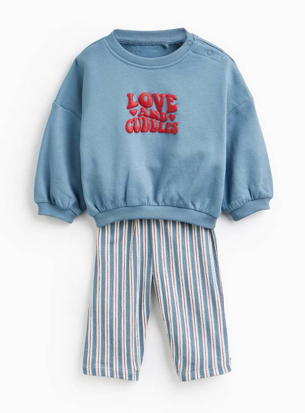 Valentine's Love & Cuddles Print Sweat Set 18-24 months | Tu Clothing
