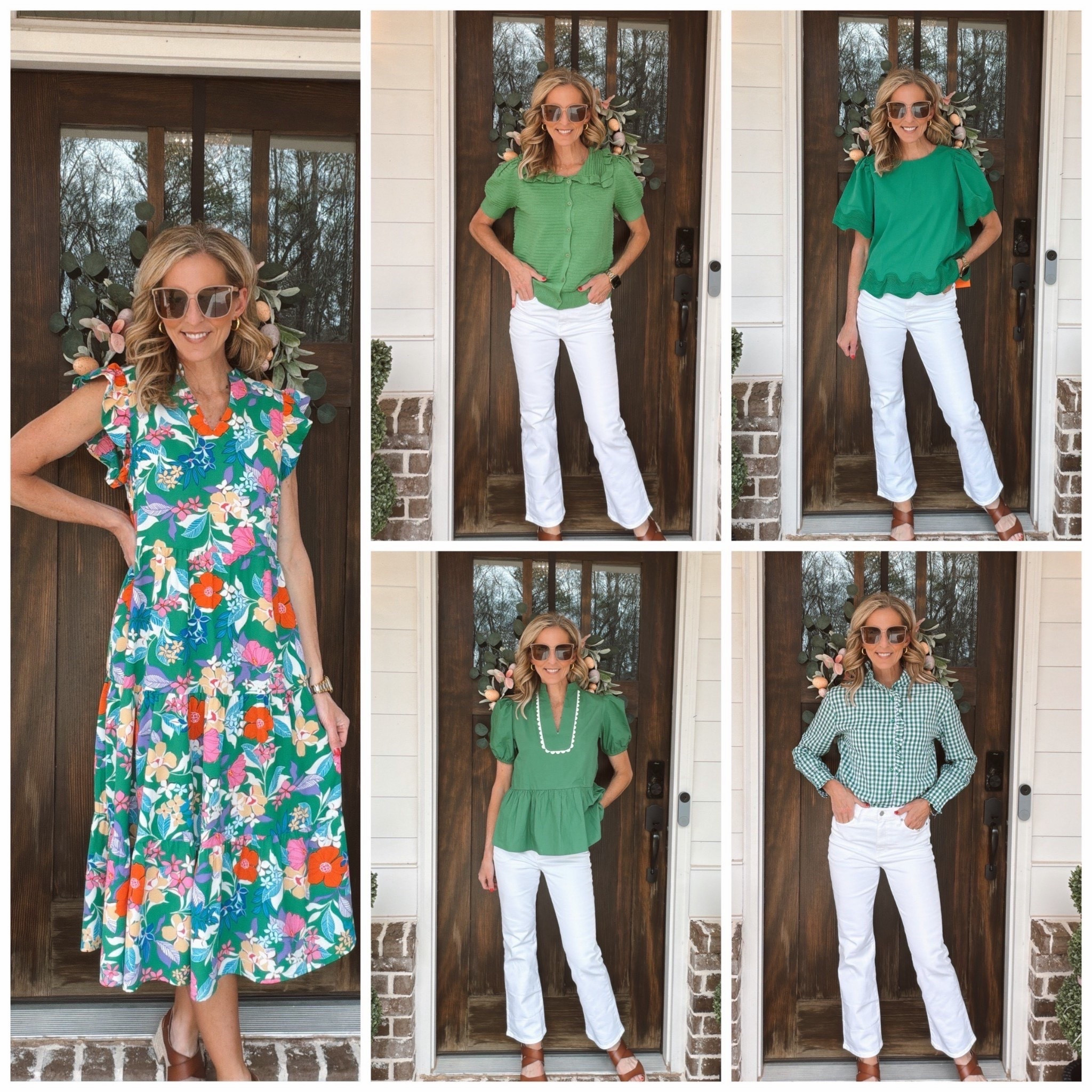 I may have accidentally created the perfect March wardrobe… and it’s all Amazon under $35. Comment Amazon to grab all of these links and more. 

Green just feels right for March! I found five Amazon tops (plus the prettiest surprise dress at the end 👗) and every single piece is under $35 with some under $20. They pair perfectly with these white denim jeans from my favorite place, and will carry you straight into spring. I’m wearing a size small in everything. All linked in my LTK under Amazon …. go grab your favorite before they sell out!! 