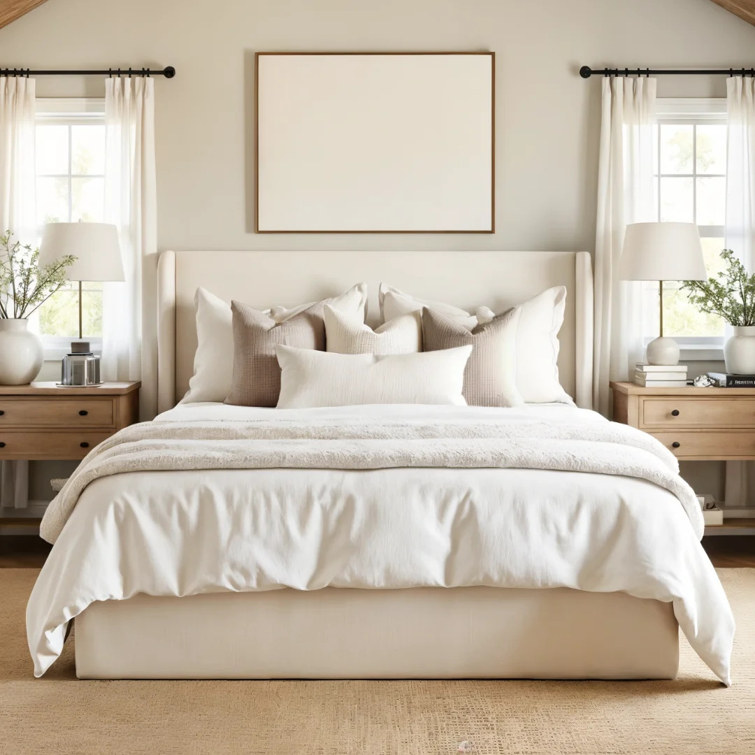 Aykah Aura Cream Upholstered Tufted Storage Bed, Queen | Walmart (CA)