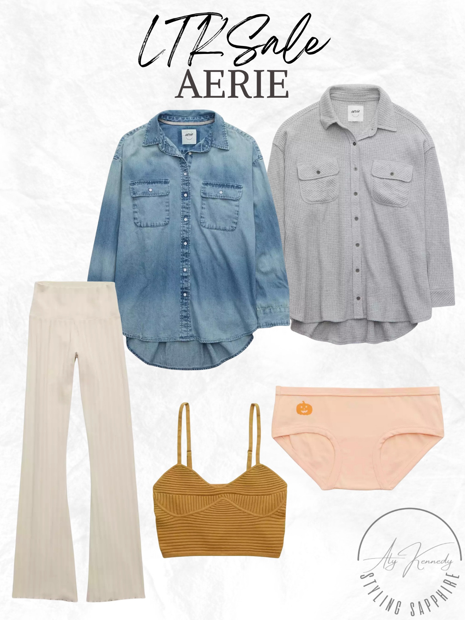 Aerie ltksale, fall style, fall outfit, button down, shacket, flared pants, crop top

#LTKsalealert #LTKSale #LTKSeasonal