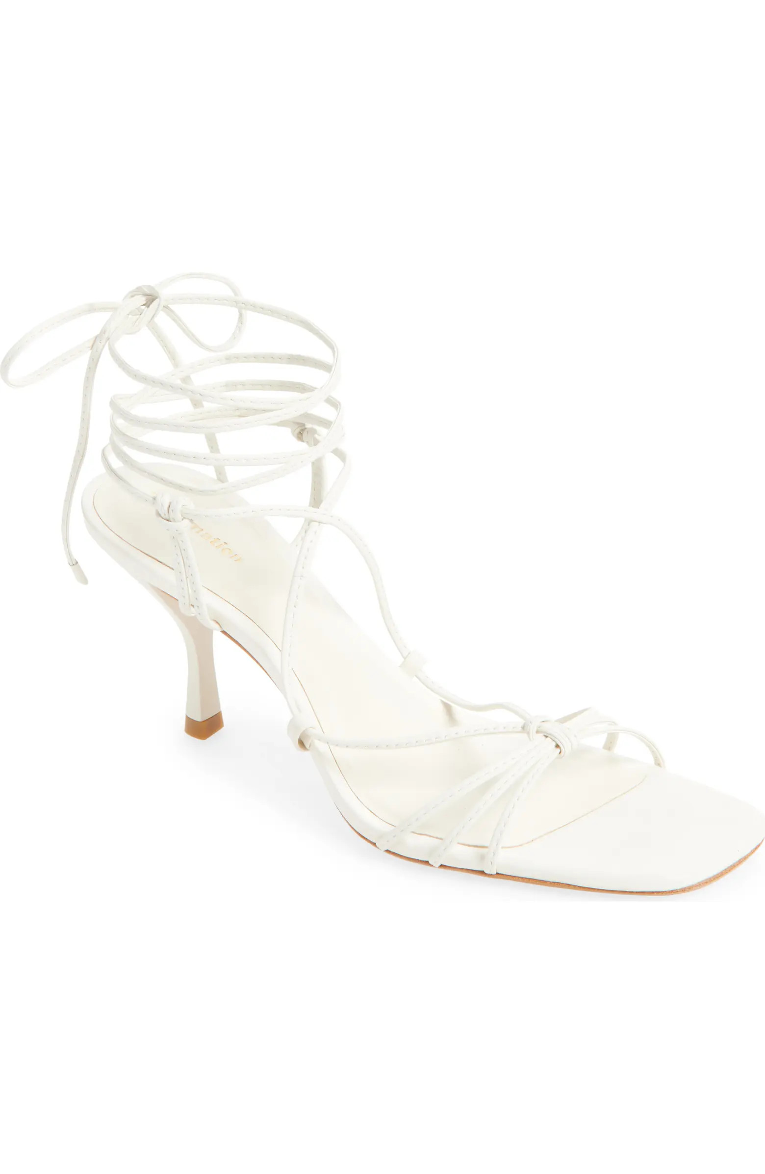 Reformation Gray Knotted Sandal (Women) | Nordstromrack | Nordstrom Rack