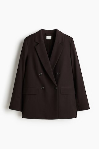 H & M - Double-Breasted Blazer - Brown | H&M (US + CA)