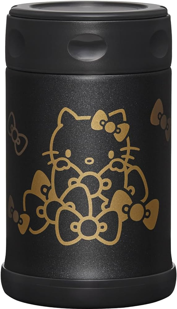 Zojirushi SW-EAE50KTBA Stainless Steel Food Jar, 17-Ounce, Hello Kitty Collection Black | Amazon (US)